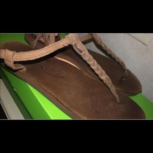 Rainbow sandals, worn twice, looks new